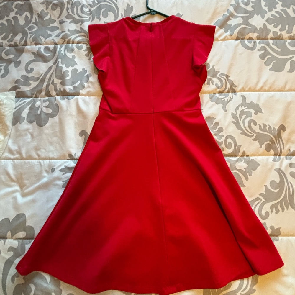BCBGeneration Vibrant Red Mini Dress | Wedding Guest | Party Dress - Picture 3 of 5